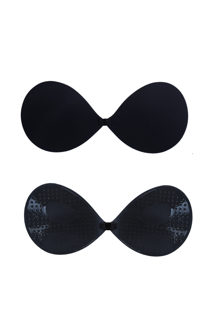 Go strapless with confidence! LayBareShop's stick-on bra offers lift, coverage & comfort under backless, strapless, or plunge outfits. Invisible, breathable & secure.