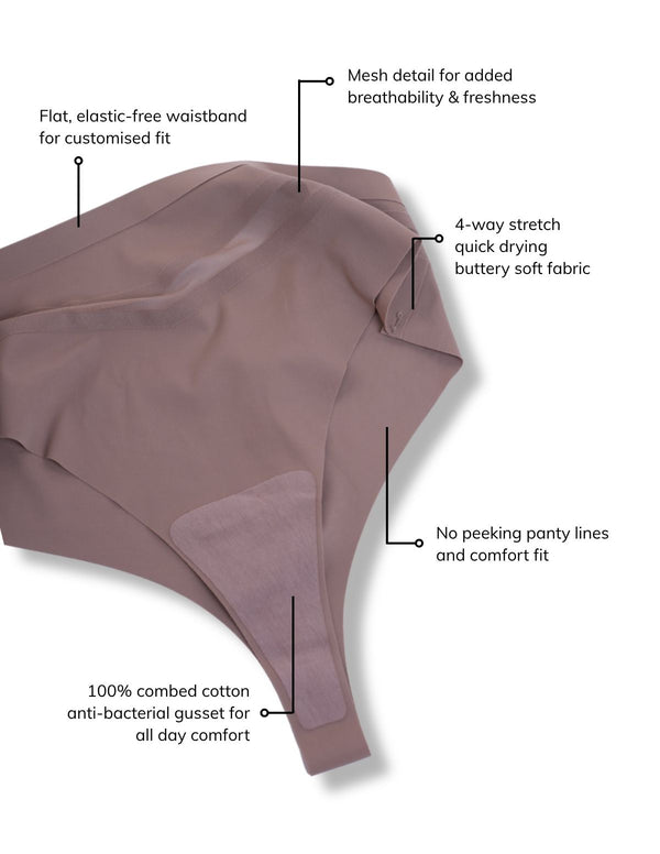 Amoura Mesh Detail Thong