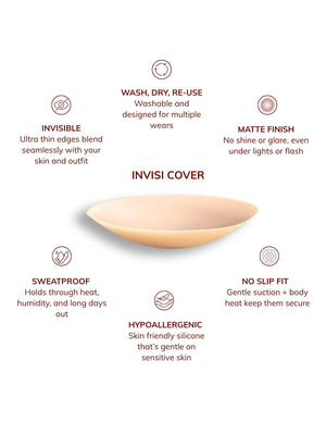 Invisi Silicon Matte Nipple Cover