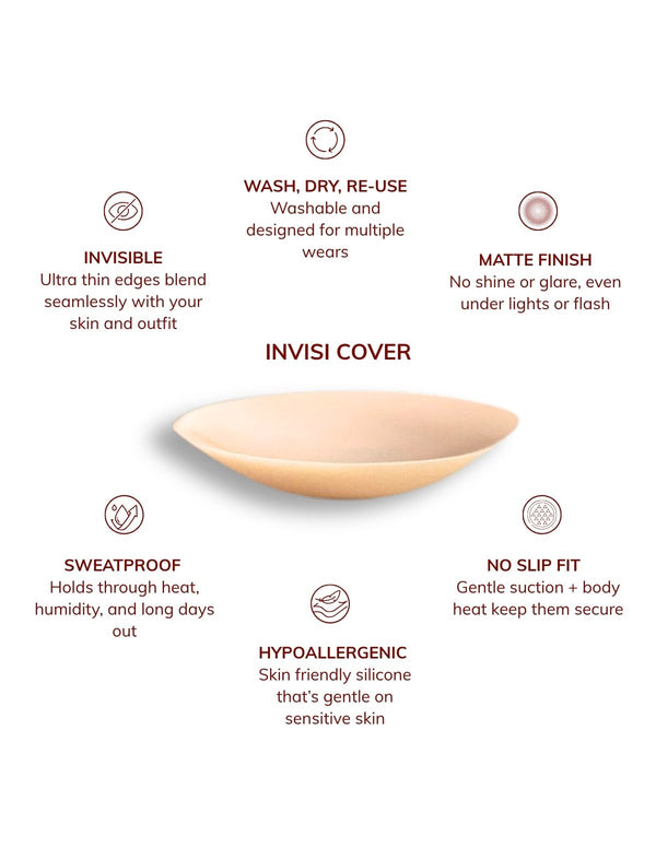 Invisi Silicon Matte Nipple Cover