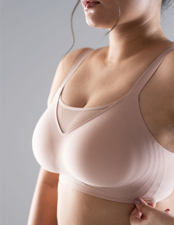 Aurora Mesh Neck Full Coverage Bra