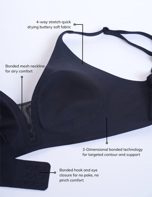 Etherea Mesh Detail Plunge Bra
