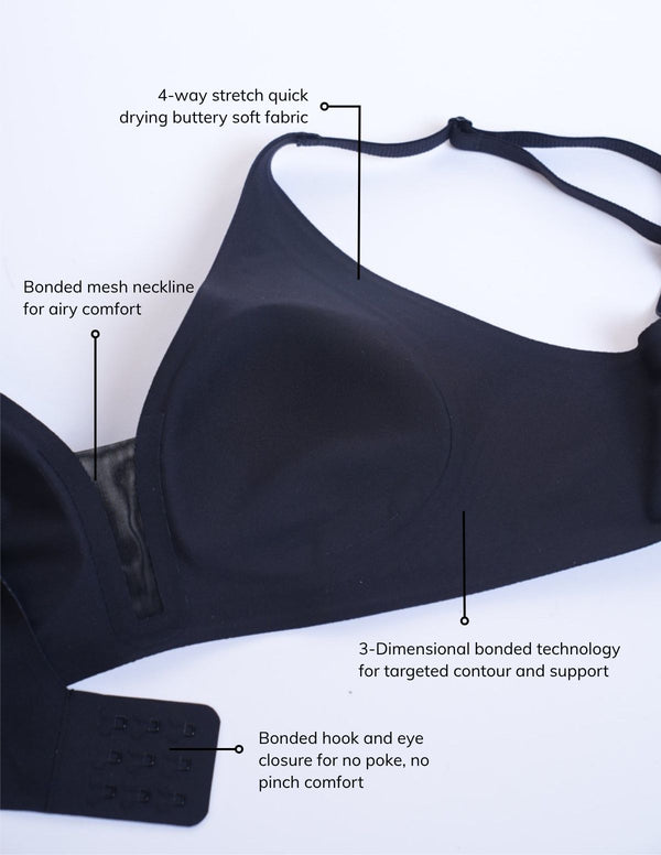 Etherea Mesh Detail Plunge Bra
