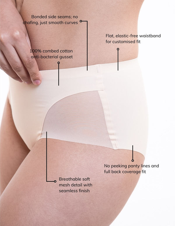 Elevess Mesh Detail Hipster