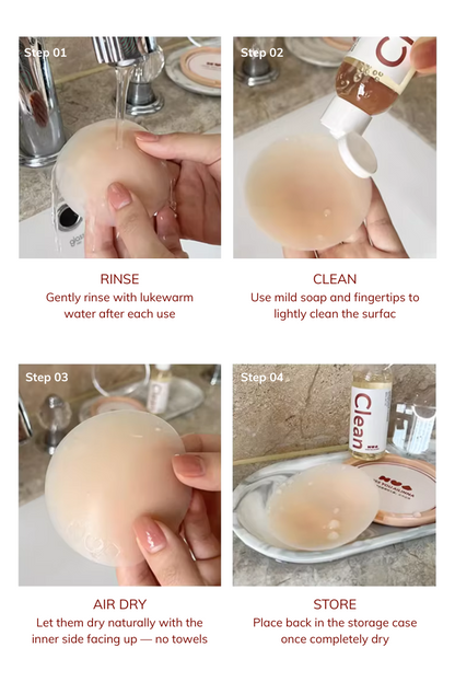 Not your regular nipple covers! LayBareShop' premium matte finish, skin-friendly & reusable—stay confident, strap-free, and invisible under any outfit, all day long.