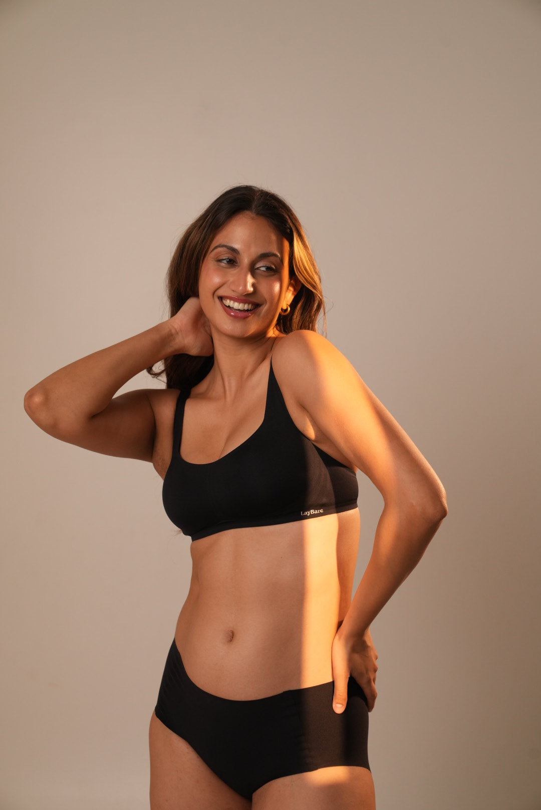 LayBareShop Liora Wireless Bra—full coverage, no wires, natural push-up effect. Designed for a smooth silhouette and all-day comfort, whether casual or dressed up.